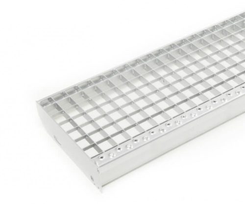 Horganyzott lépcsőrács 60x27 cm acél lépcsőfok