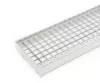 Horganyzott lépcsőrács 80x24 cm acél lépcsőfok
