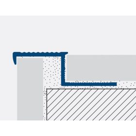   AV Lépcsőszegély szögletes natúr és eloxált 8x2500 mm eloxált alumínium lépcsőprofil
