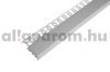 AV Lépcsőszegély alumínium 12,5x2700 mm szürke gumi borítással 