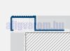 AV Lépcsőszegély szögletes ezüst 8x2700 mm eloxált alumínium lépcsőprofil