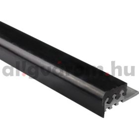AV Lépcsőszegély PVC 10x2700 mm fekete gumi borítással 