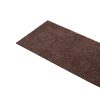 Csúszásmentes lépcsőszőnyeg 76x20 cm 15 darab barna zajcsökkentő szőnyeg