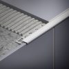 OX Lépcsőszegély profil 12 mm csúszásmentes natúr alumínium 2500 mm hosszban 12,5 mm magas