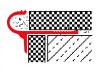 OX Lépcsőszegély 12 mm réz lekerekített valódi sárgaréz 2700 mm