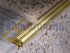 OX Lépcsőszegély 12 mm réz lekerekített valódi sárgaréz 2700 mm