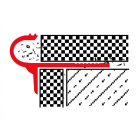   OX Lépcsőszegély 10 mm lekerekített eloxált matt arany 2500 mm