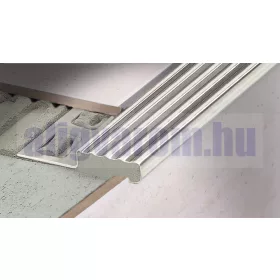 OX Lépcsőszegély saválló nemesacél lépcsőprofil 2500 mm 9-10 mm-es laphoz inox rozsdamentes