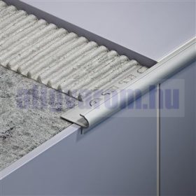   OX Lépcsőszegély 10mm lekerekített rozsdamentes acél 2500 mm saválló inox