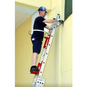   Univerzális biztonsági gyűrű, 60 cm átmérőjű védő korláttal bármilyen létrával kompatibilis