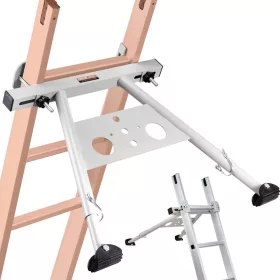   Létrastabilizátor teleszkópos és kitolható létrákhoz 815x710x55 mm 150 kg teherbírás, állítható támasztólábakkal