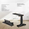 Létraszintező és létrastabilizátor egyenetlen talajhoz 756,92 x 289,5-457,2 mm összecsukható, állítható, acél kivitel 
