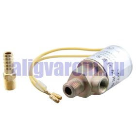   Légszelep 12V szolenoid levegőszelep légkürt, stb.  1/8 bemenő  1/4 kimenő, alapesetben zárt