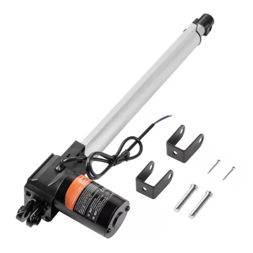 12V lineáris aktuátor 6000 N tolóerő, 350 mm löket, 5 mm/s sebesség, IP44 védelemmel, ≤50 dB zajszint