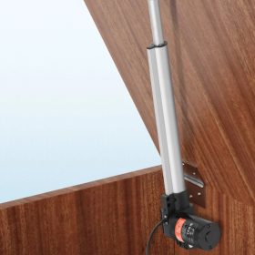   12V lineáris aktuátor 6000 N tolóerő, 350 mm löket, 5 mm/s sebesség, IP44 védelemmel, ≤50 dB zajszint