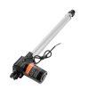 12V lineáris aktuátor 6000 N tolóerő, 350 mm löket, 5 mm/s sebesség, IP44 védelemmel, ≤50 dB zajszint