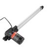 12V lineáris aktuátor 6000 N tolóerő, 350 mm löket, 5 mm/s sebesség, IP44 védelemmel, ≤50 dB zajszint