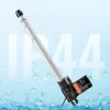 12V lineáris aktuátor 6000 N tolóerő, 350 mm löket, 5 mm/s sebesség, IP44 védelemmel, ≤50 dB zajszint