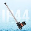12V lineáris aktuátor 6000 N tolóerő, 350 mm löket, 5 mm/s sebesség, IP44 védelemmel, ≤50 dB zajszint