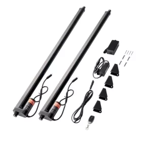   12V lineáris aktuátor készlet 2 db tolómotor 760 mm löket, 9 mm/s sebesség, 1000 N tolóerő, IP54 védelemmel