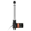 12V lineáris aktuátor 6000N  tolóerő, 200 mm löket, 5 mm/s sebesség, IP44 védelemmel, ≤50 dB zajszint