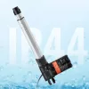 12V lineáris aktuátor 6000N  tolóerő, 200 mm löket, 5 mm/s sebesség, IP44 védelemmel, ≤50 dB zajszint
