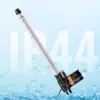 12V lineáris aktuátor 6000 N tolóerő 400 mm löket, 5 mm/s sebesség, IP44 védelemmel, ≤50 dB zajszint