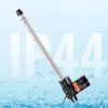 12V lineáris aktuátor 6000 N tolóerő 400 mm löket, 5 mm/s sebesség, IP44 védelemmel, ≤50 dB zajszint