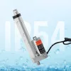 12V lineáris aktuátor 1500 N tolóerő, 150 mm löket, 5 mm/s sebesség, IP54 védelemmel, ≤60 dB zajszint