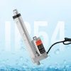 12V lineáris aktuátor 1500 N tolóerő, 150 mm löket, 5 mm/s sebesség, IP54 védelemmel, ≤60 dB zajszint