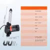 12V lineáris aktuátor 6000 N tolóerő, 150 mm löket, IP44 védelemmel, ≤50 dB zajszint, 5 mm/s sebesség