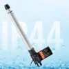 12V lineáris aktuátor 6000 N tolóerő, 300 mm löket, 5 mm/s sebesség, IP44 védelemmel, ≤50 dB zajszint