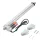 12V lineáris aktuátor 1500 N tolóerő, 300 mm löket, 5 mm/s sebesség, IP54 védelemmel, ≤60 dB zajszint