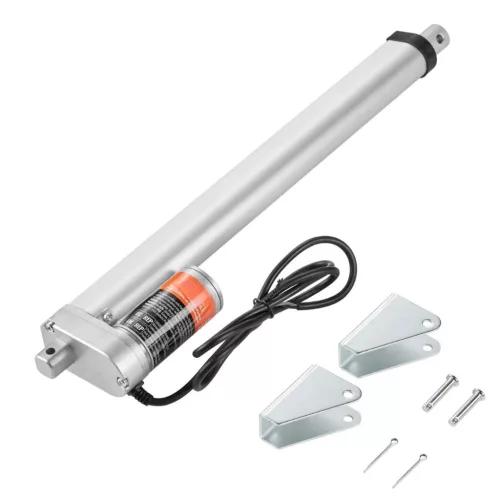 12V lineáris aktuátor 1500 N tolóerő, 300 mm löket, 5 mm/s sebesség, IP54 védelemmel, ≤60 dB zajszint