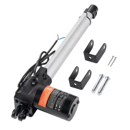 12V lineáris aktuátor 6000N tolóerő, 250 mm löket, 5 mm/s sebesség, IP44 védelemmel, ≤50 dB zajszint