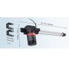 12V lineáris aktuátor 6000N tolóerő, 250 mm löket, 5 mm/s sebesség, IP44 védelemmel, ≤50 dB zajszint