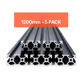   Alumínium profil készlet 5 db 1200 mm T-nyílású alumínium profil 2040 extrudált alumínium profil, eloxált lineáris sín 