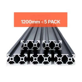   Alumínium profil készlet 5 db 1200 mm T-nyílású alumínium profil 2040 extrudált alumínium profil, eloxált lineáris sín 