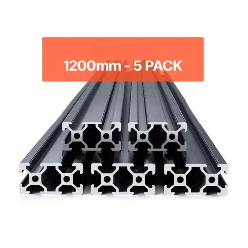 Alumínium profil készlet 5 db 1200 mm T-nyílású alumínium profil 2040 extrudált alumínium profil, eloxált lineáris sín 