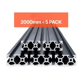   Alumínium profil készlet 5 db 2000 mm T-nyílású 2040 alumínium profil eloxált lineáris sín
