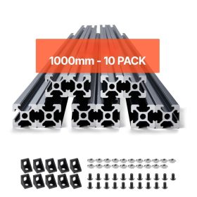   Alumínium profil készlet 10 db 1000 mm T-nyílású alumínium profil 2020 eloxált lineáris sín