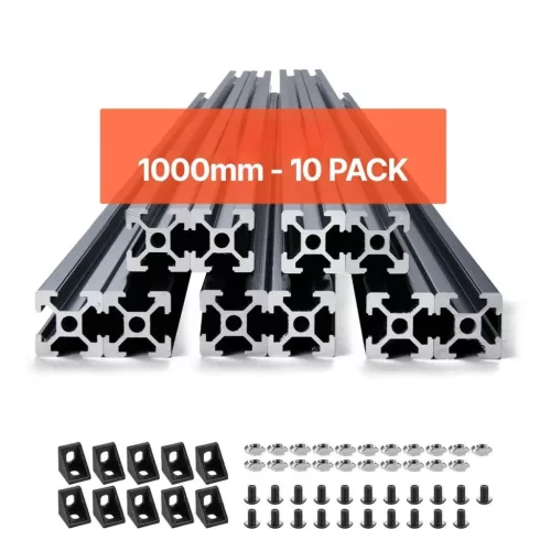 Alumínium profil készlet 10 db 1000 mm T-nyílású alumínium profil 2020 eloxált lineáris sín