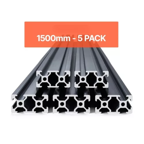 Alumínium profil készlet 5 db 1500 mm T-nyílású alumínium profil 2040 extrudált alumínium profil, eloxált lineáris sín