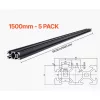 Alumínium profil készlet 5 db 1500 mm T-nyílású alumínium profil 2040 extrudált alumínium profil, eloxált lineáris sín