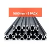 Alumínium profil készlet  5 db 1000 mm T-nyílású 2040 extrudált alumínium profil, eloxált lineáris sín