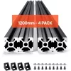 Alumínium profil készlet 4 db 1200 mm T-nyílású alumínium profil 2020 eloxált lineáris sín