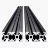 Alumínium profil készlet 4 db 1200 mm T-nyílású alumínium profil 2020 eloxált lineáris sín