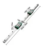  Lineáris vezető HGR 20-1700mm lineáris sín golyóscsavar vezető sín 3D nyomtatóhoz CNC géphez