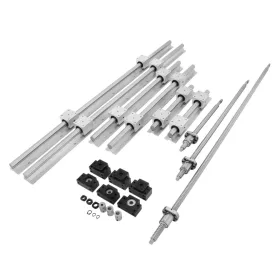 Lineáris vezeték készlet golyósorsóval 300/600/1000 mm SBR20 lineáris vezeték készlet golyósorsóval CNC gépekhez
