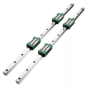  Lineáris vezető HSR20 lineáris vezeték készlet 1700 mm, 2 sín + 4 csapágykocsi CNC és ipari gépekhez